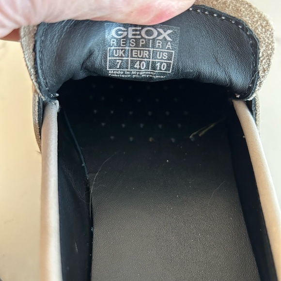 Geox Tan Loafers with Black Soles - Picture 3 of 6